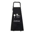 thumbnail image 2 of Toystoory Paño excelente rendimiento impermeable cocina delantal impermeable para cocina para hombres y mujeres grandes Cocina y Comedor Negro, 2 of 6