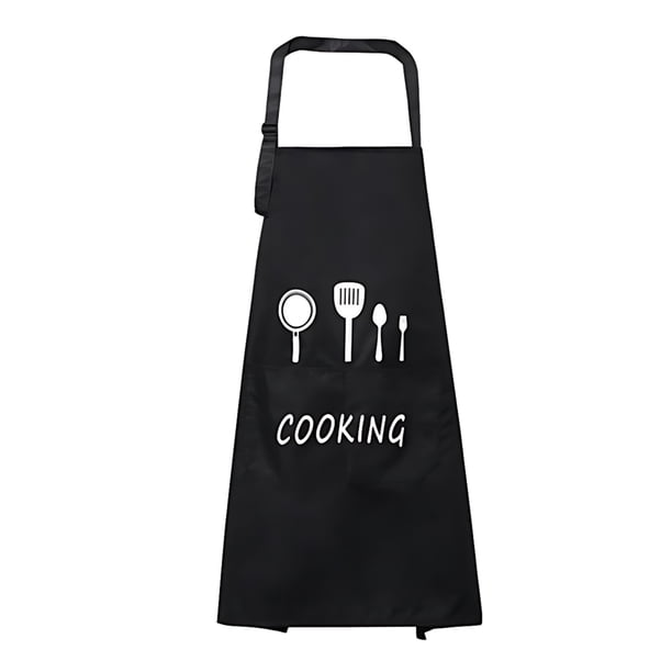 Injueey Funcionamiento impermeable excelente del paño que cocina el delantal impermeable de la cocina para el premio de los hombres y de las Cocina y Comedor Negro