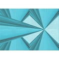 thumbnail image 1 of Ahgly Company Indoor Rectangle Patterned Dark Turquoise Green Area Rugs, 8' x 12', 1 of 6