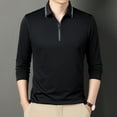thumbnail image 6 of Men's High-end Simple Long Sleeved Zippered Pullover, 6 of 6