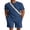 Blue, variant on Mens Summer Waffle Track Suits 2 Piece Shorts Sets Short Sleeve Shirt and Shorts Casual Outfits