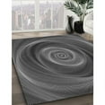 thumbnail image 2 of Ahgly Company Indoor Round Patterned Gray Area Rugs, 8' Round, 2 of 6
