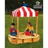 KidKraft Outdoor Kids Big Top Wooden Sand Box & Canopy