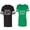 Men Black / Women Green, variant on Papa Mama Bear Matching Couple Cotton Jerseys (Men Black / Women Black) (Men XXL / Women XXL)