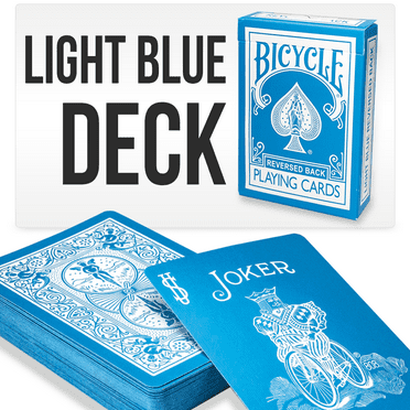 Light Blue Bicycle Playing Cards Deck