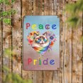 thumbnail image 2 of Peace Love Pride Ragdoll with Rainbow Sunglasses LGBT LGBTQ+ Vertical Metal Aluminum Sign Cat Lover Kitten Owner Gifts Idea Wall Art Home Decor - 01004, 2 of 5