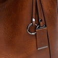 thumbnail image 2 of Vintage PU Leather Tote Handbag for Women, 2-in-1 Top Handle Satchel Crossbody Shoulder Bag, Casual Daily Work Travel Purse, 2 of 9