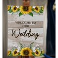 thumbnail image 2 of Darling Souvenir MADE WITH LOVE Sunflower BorderLargeWelcomeSign, Decorative PosterWelcomeTo Our Wedding Poster For Easel Wedding Collection- 18x12, 2 of 5