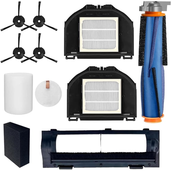 Replacement Parts Compatible with Shark AV2310AE RV2310AE RV2300S Matrix Robot Vacuum 1 Main Brush 2 Dustbin Filters 4 Side Brushes 1 Brush Cover 11 Pack