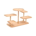 thumbnail image 2 of serony Display Riser Sturdy Tabletop Tiered Tray Dolls Makeup Collection Figure for Plain Wood 29.5x13x21cm, 2 of 6
