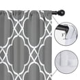 thumbnail image 4 of Blackout Kids Curtains,Gray Geometric Pattern Childrens Insulated Curtains Set Of 2,Bedroom Essentials,Toddler Room Decor 42x84in(106x213cm), 4 of 5
