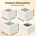 thumbnail image 3 of Clearance Food Storage under $5,Cake With 8/10/12 Inch Window New Disposable Cake Containers With Cake Lids Cakes Cookies White Box For Birthday Wedding, 3 of 9