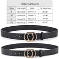 thumbnail image 2 of 2 Women Belts for Jeans with Fashion Double O-Ring Buckle and Faux Leather, 2 of 7