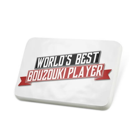 Porcelein Pin Worlds Best Bouzouki Player Lapel Badge – (Best Diablo 3 Player In The World)