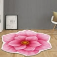 thumbnail image 3 of 3D Irregular Flower Ground Mat With A Diameter Of 60Cm Crystal Velvet - 1X Floor Mat, 3 of 5