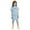 Sky Blue-10, variant on Shadoumai Little Girls Swimsuit Halter Ruffles Tankini 2 Pieces Bathing Suit Swim Boyshorts with Bowknot for Kids 3-8Y