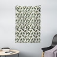 thumbnail image 1 of Abstract Tapestry, Animal Skin Inspired Spots and Plants, Wall Hanging for Bedroom Living Room Dorm Decor, 40W X 60L Inches, Hunter Green Yellow, by Ambesonne, 1 of 2