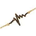 thumbnail image 4 of Novedad Heartbeat Brazalete Brazalete Brazalete Unisex Oro con Sunnimix Brazalete de pulsera de latido del corazón, 4 of 8