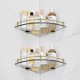 thumbnail image 3 of Bathroom Shelves, Bathroom Glass Corner Shelf ,Tempered Glass Shelf for Storing Shower Gel/Soap-A, 3 of 5