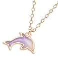 thumbnail image 3 of Collar con forma de delfín, colgante de delfín, colgante de delfín, decoración para el cuello, 3 of 7