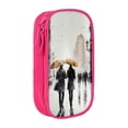 thumbnail image 1 of XMXY Watercolor Rainy Day Pencil Case Cute Aesthetic, Portable Pencil Bags with Compartments Zipper Pink, 1 of 7