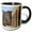Black/White, variant on 3drose, Morocco. Stone Columns and Arches at the Roman Ruins of Volubilis., 11oz Two-tone Red Mug