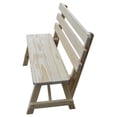 thumbnail image 2 of Yellow Pine Traditional Backed Bench Size 5ft, 6ft, 8ft, 2 of 18