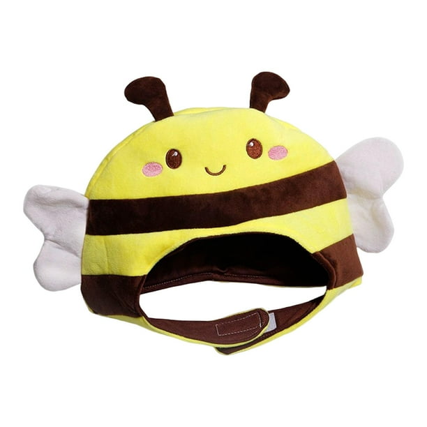 Mujeres Hombres Sombreros Vestir Animal Felpa Sombrero Para Carnaval Halloween Sunnimix Sombrero de peluche de abeja