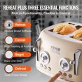thumbnail image 4 of KFFKFF 4 Slice Stainless Steel Toaster Cancel Defrost Bagel with Removable Crumb, 4 of 9