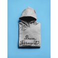 thumbnail image 3 of Buon Ferragosto Lettering Hoodie Women -Image by Shutterstock, Female Medium, 3 of 4