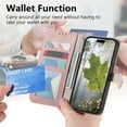 thumbnail image 6 of Leather For Google Pixel 10 Pro XL Case Leaf buckle zipper wallet  3-card  Flip Wallet Leather Case With Card Holder Magnetic Closure  Phone Cases Cover,Pink,For Pixel 10 Pro XL, 6 of 7