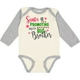 thumbnail image 3 of Inktastic Santa is Promoting Me to Big Brother Boys Long Sleeve Baby Bodysuit, 3 of 5