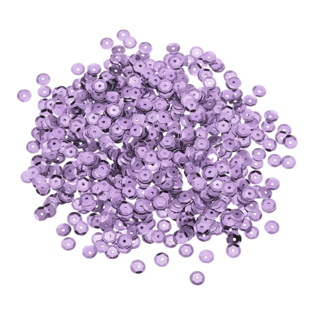 Loose Sequins 2000 Pcs 5MM Silver Backed Cup Embroidery Sequins Spangles for Jewelry Making Crafts Sewing, Rubber Red