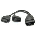 thumbnail image 3 of Fairnull 30cm ODB2 Y-Splitter Extension 16 Pin Cable Male to Dual Female Cord Adapter, 3 of 5