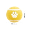 thumbnail image 4 of Pet Toy Ball, Solid Elastic Chew Ball for Dogs Puppies, PVC Durable Bite-Resistant Ball, Small 2.4 Inch Dog Ball Toy in Pink Gray Yellow, Interactive Play Fetch Training Toy for Pets, 4 of 7
