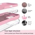 thumbnail image 4 of Funda de silicona rosa para iPhone 13/14 EUMADOVE, 4 of 9