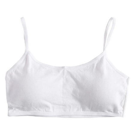 

Young Girls Solid Soft Cotton Bra Puberty Teenage Breathable Underwear Kid Cloth