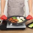 thumbnail image 2 of Multi-Function Medical Stone Grill Pan Non-Stick Pan, Korean BBQ Grill Pan With Anti Scalding Handle, Cast Iron Round Griddle Pan For Indoor Or Outdoor Grilling, 2 of 7