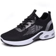 thumbnail image 5 of Rokment Women's Running Cross Training Shoes Breathable Mesh Comfortable Air Cushion Hiking Jogging Fitness Trainners Casual Walking Tennis Fashion Sneakers Black Size 6, 5 of 6