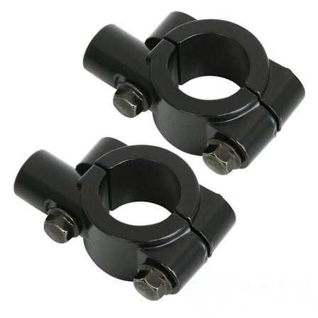 Pretyzoom 2Pcs Motorcycle Rearview Mirror Bracket Black Aluminum for Motorcycle Riding