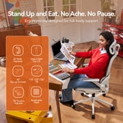 Sihoo B100 Ergonomic Office Chair, Task Chair with Dual Back Support, 2D Wide Headrest for Teenager, Mesh High Back Executive Chair for Home Office, White