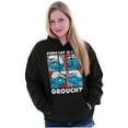thumbnail image 3 of The Smurfs Current Mood Grouchy Hoodie Sweatshirt Women Men Brisco Brands S, 3 of 6