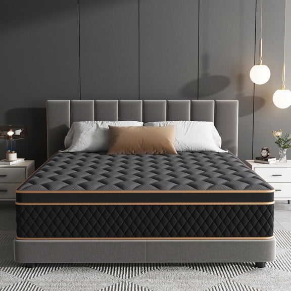12 inch Twin Mattress in a Box,Pocket Spring Hybrid Mattress,Cooling Gel Memory Foam,Medium Firm,Pressure Relief and Edge Support,CertiPUR-US
