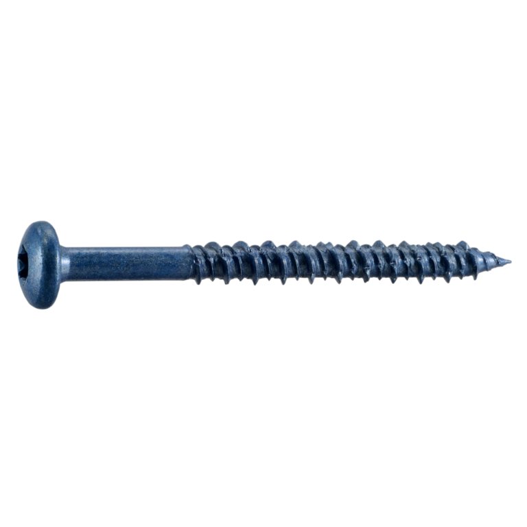 1/4 x 1-3/4 White Phillips Flat Head Concrete Screws (100 pcs.) 