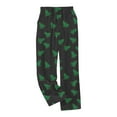 thumbnail image 4 of hotojiny Women's Flannel Sleep Pants Cute Christmas Fleece Fuzzy Pajama Pants Lounge Wide Leg Print Pj Bottom Fall Winter Outfit, 4 of 5