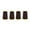 Dark Brown, variant on Mandala Crafts All Purpose Sewing Thread from Polyester for Serger Overlock Quilting Sewing Machine Pack of 4 40S/2 Coral