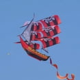thumbnail image 6 of WindNSun® Super Size 3-D Pirate Ship Kite (Black/Red Stripes), 6 of 6