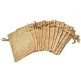 thumbnail image 2 of Mandala Crafts Natural Burlap Drawstring Gift Bag, Linen Pouch for Party Favor, Jewelry, Wedding, Candles, Tea, Coffee; 20 PCs, 2 of 7