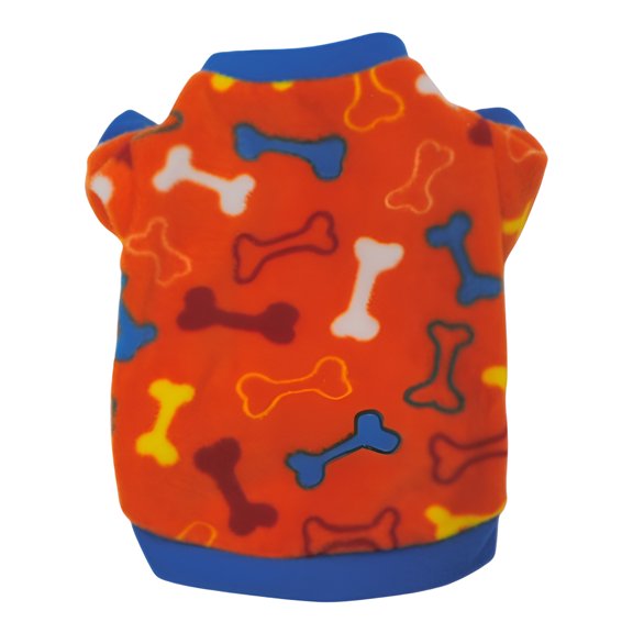 TELOLY 1Pcs Dog Sweaters,Shake Velvet Dog Sweaters,Dog Sweater,Orange,M