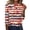 Beige_#04, variant on Sewkxo Tshirt for Women Plus Size 250th Anniversary American Flag Printed 3/4 Sleeve Round Neck Pullover Tops Spring Summer Baggy Fit Casual T Shirts,Beige 2XL